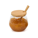 Azucarera vidrio 6x10 c/cuch bambu